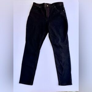 Woman’s Lee Brand Black Denim Jeans Size 14M​​​
